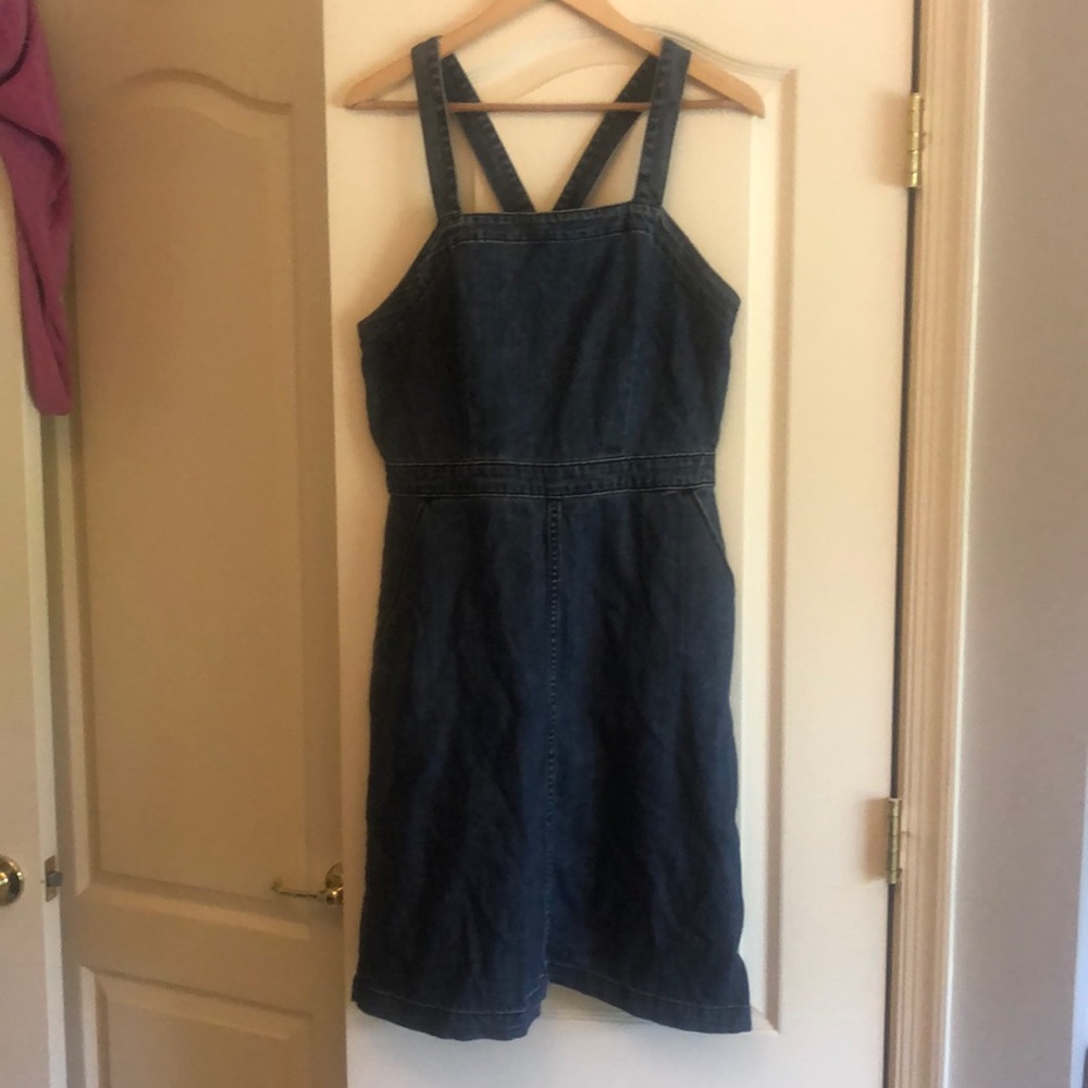 Denim mini dress